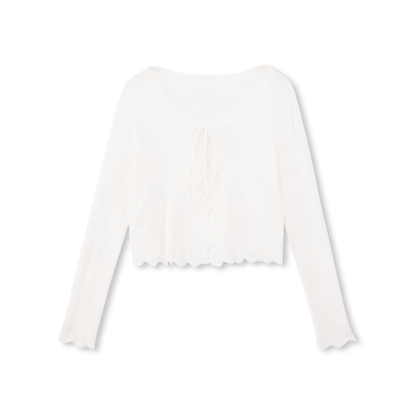 Ripple Tie Cardigan