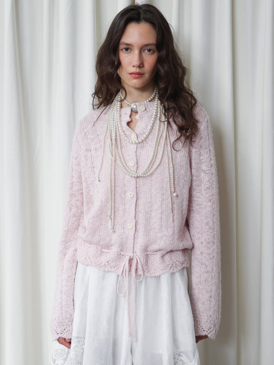 Lazy knitted cardigan