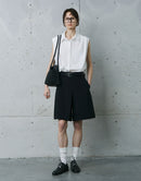 Suit Style Five Quarter Length Pants