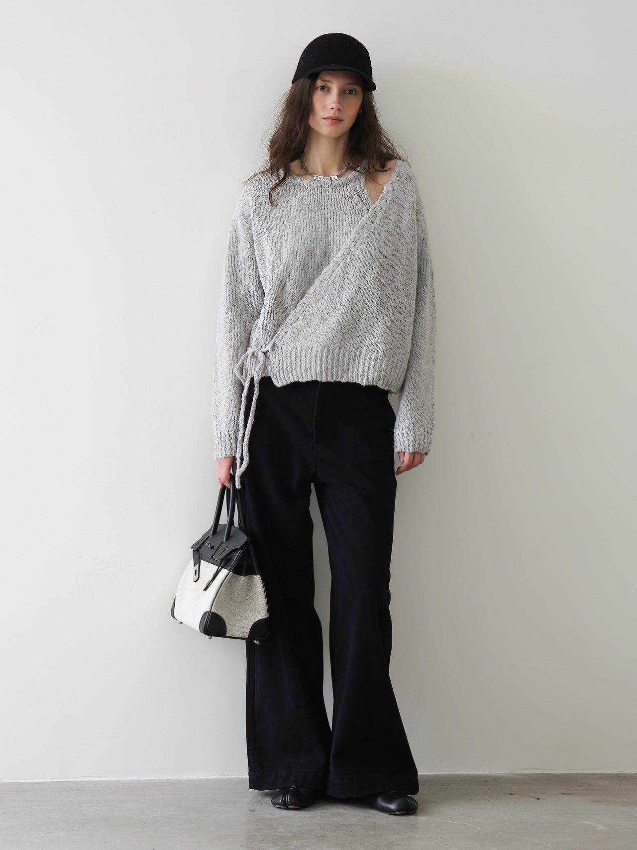 Offset Wrap Knit