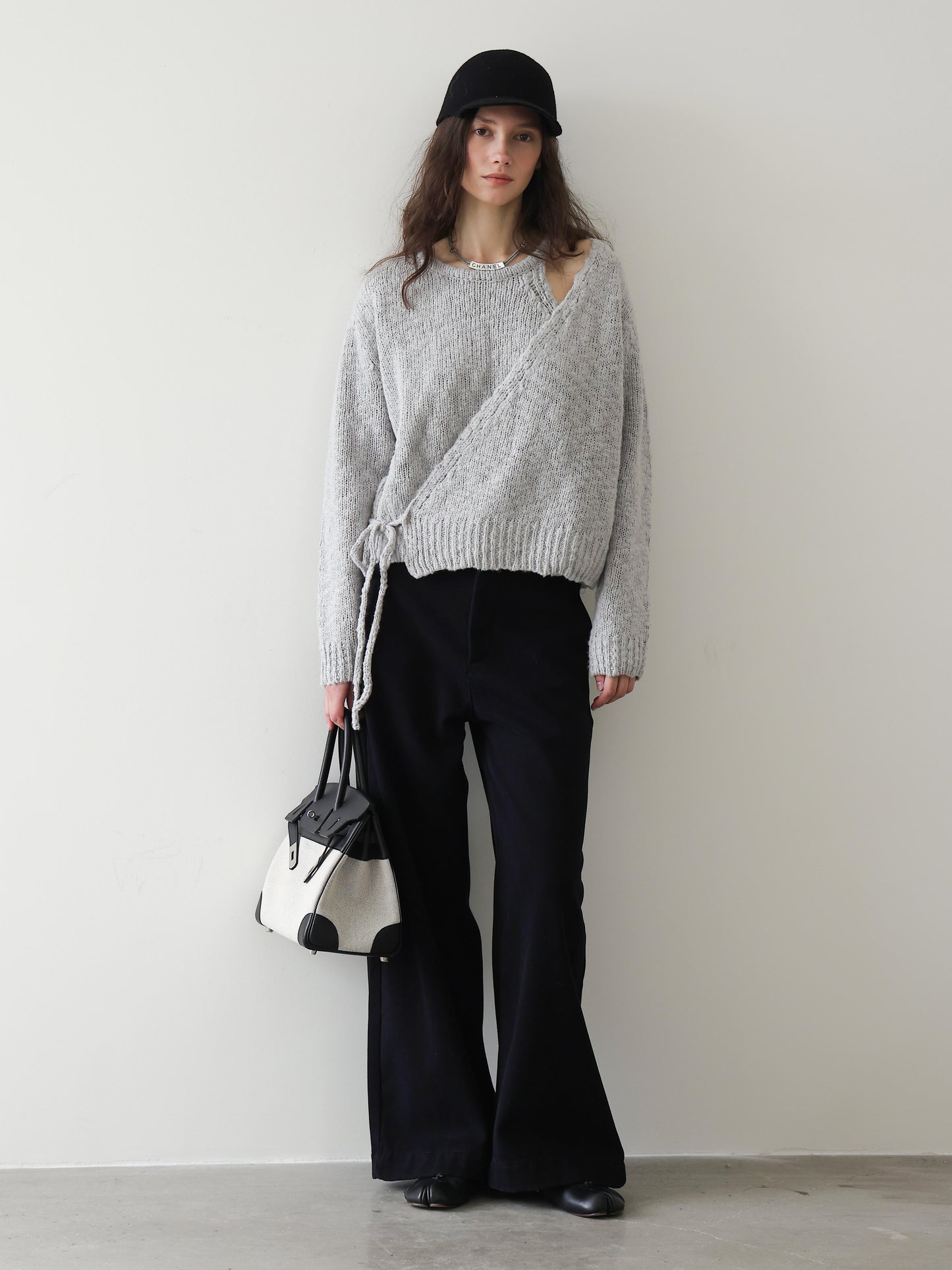 Offset Wrap Knit