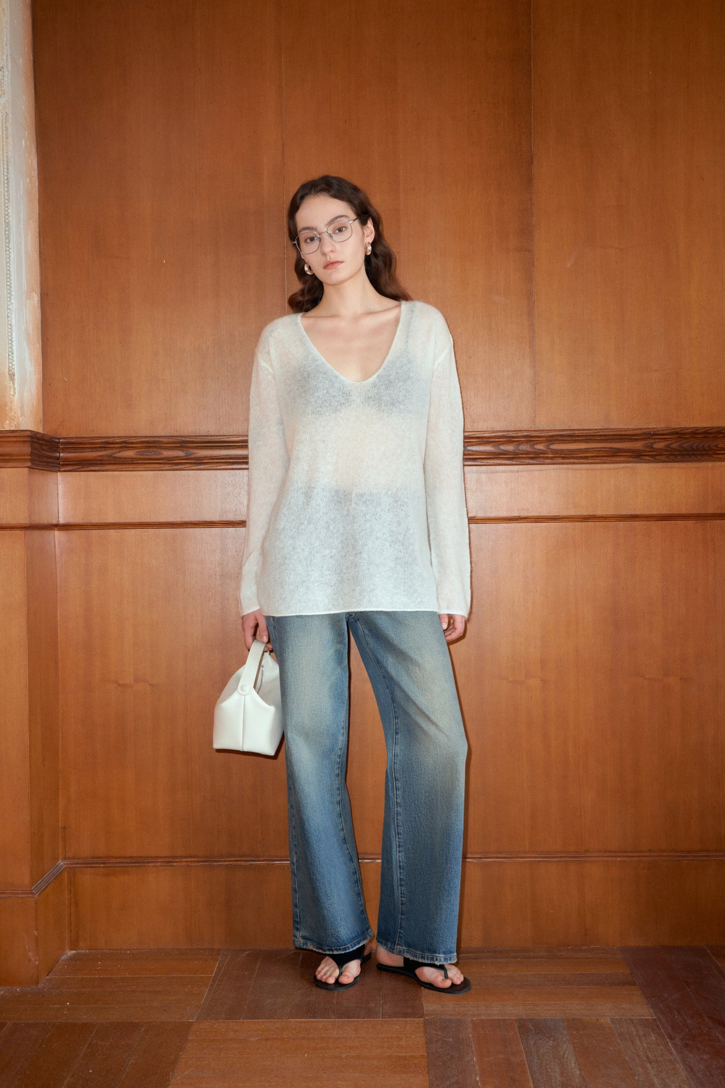 Sheer Mohair Strickpullover