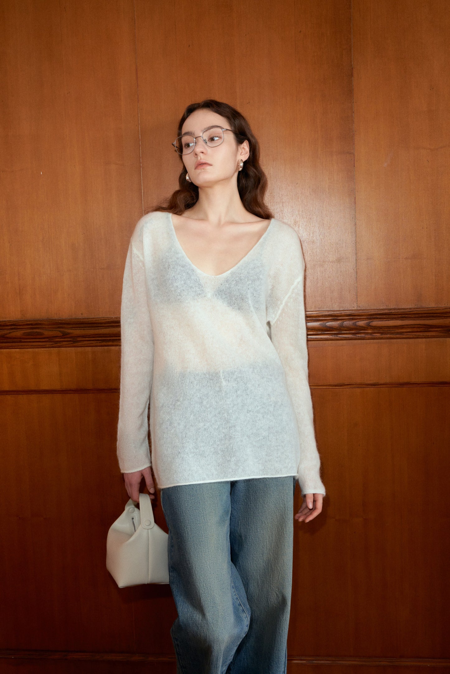 Sheer Mohair Strickpullover