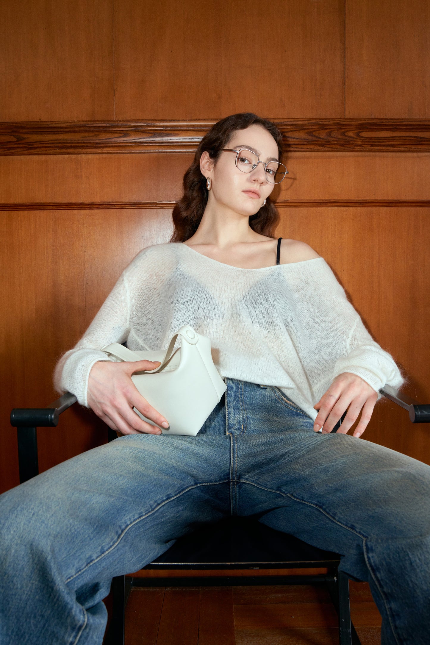 Sheer Mohair Strickpullover