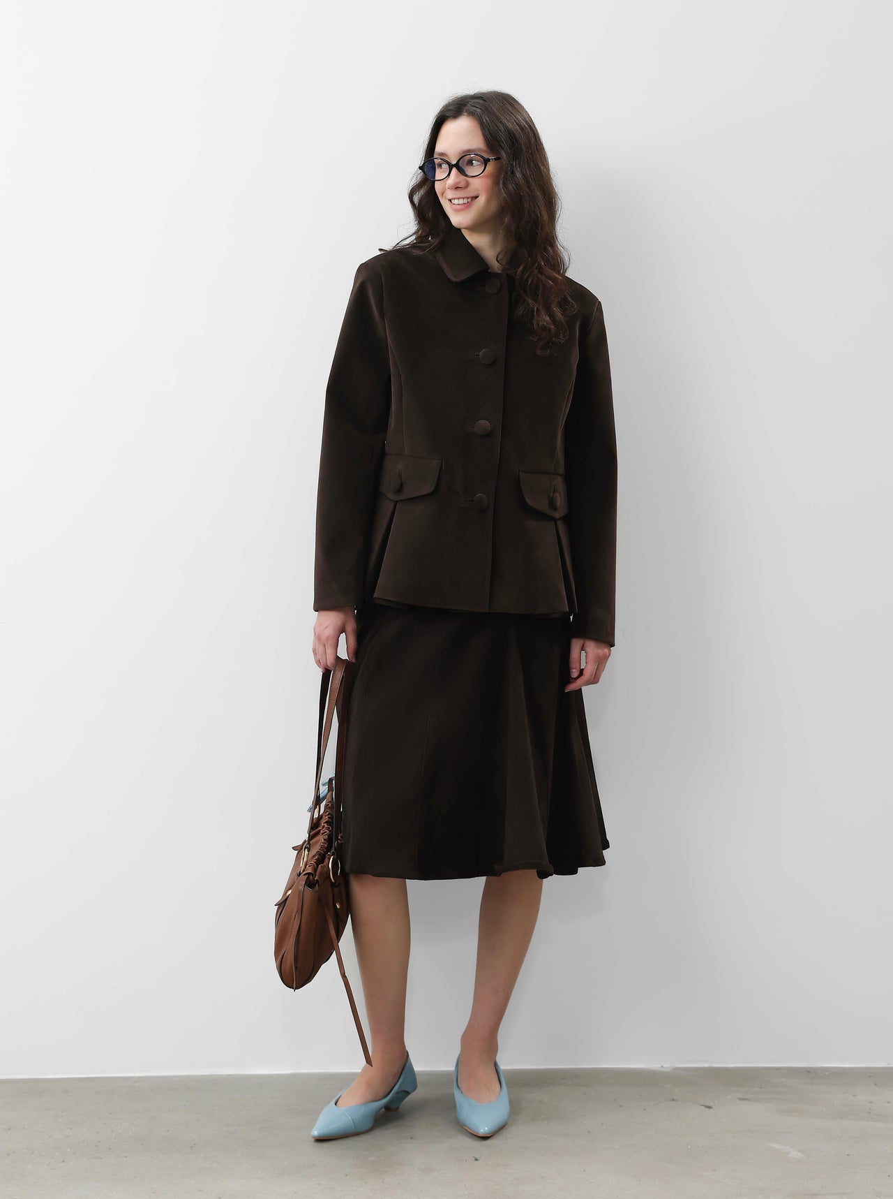 Soft A-Line Midi Skirt