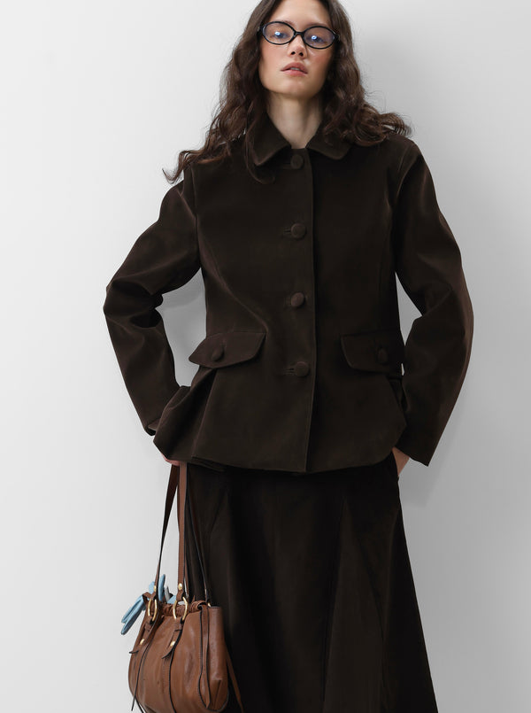 Soft A-Line Midi Skirt