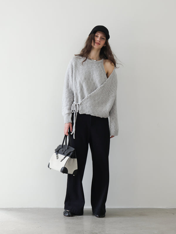Offset Wrap Knit