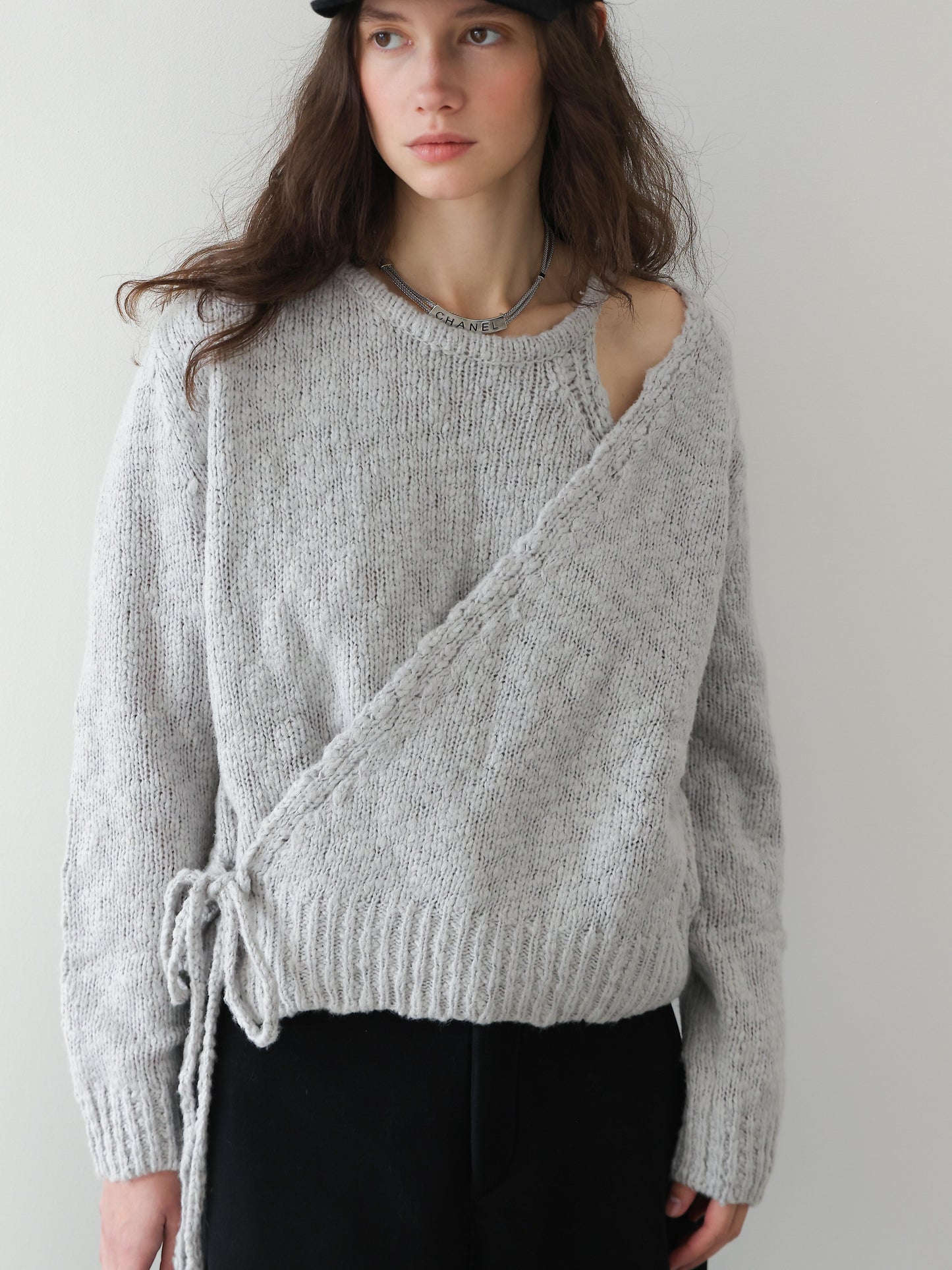 Offset Wrap Knit