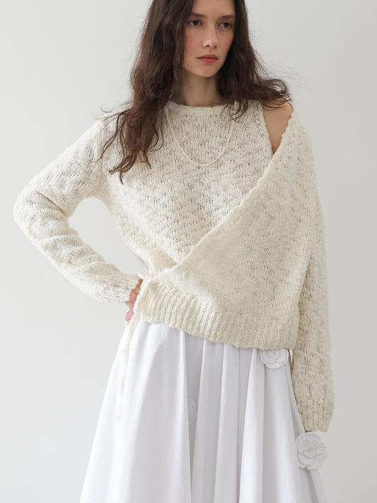 Offset Wrap Knit