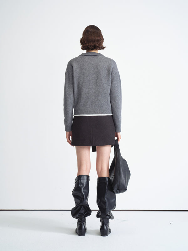 Knit Polo Sweater
