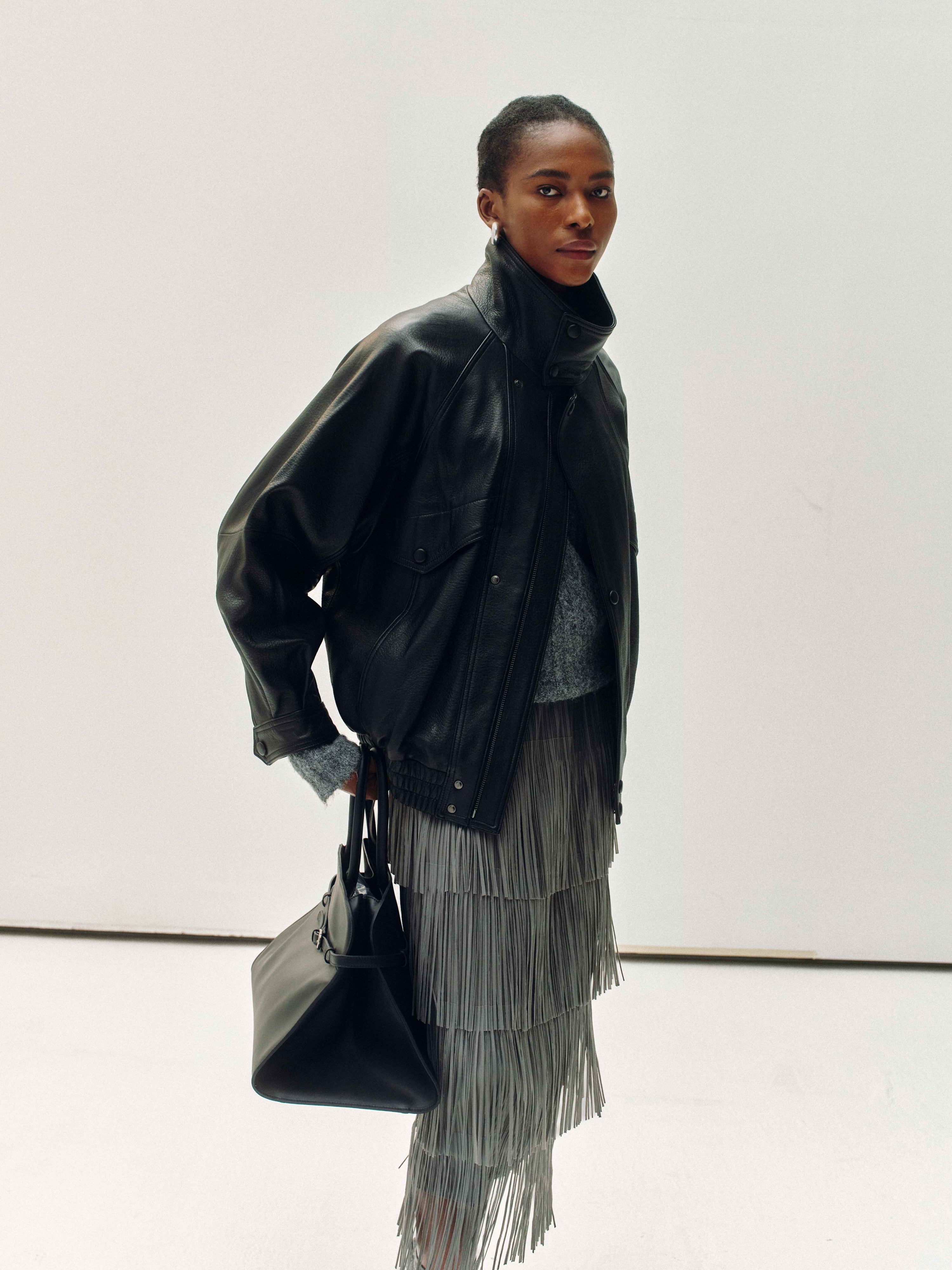 High-Neck New Zealand Leather Jacket – Pre Preworks