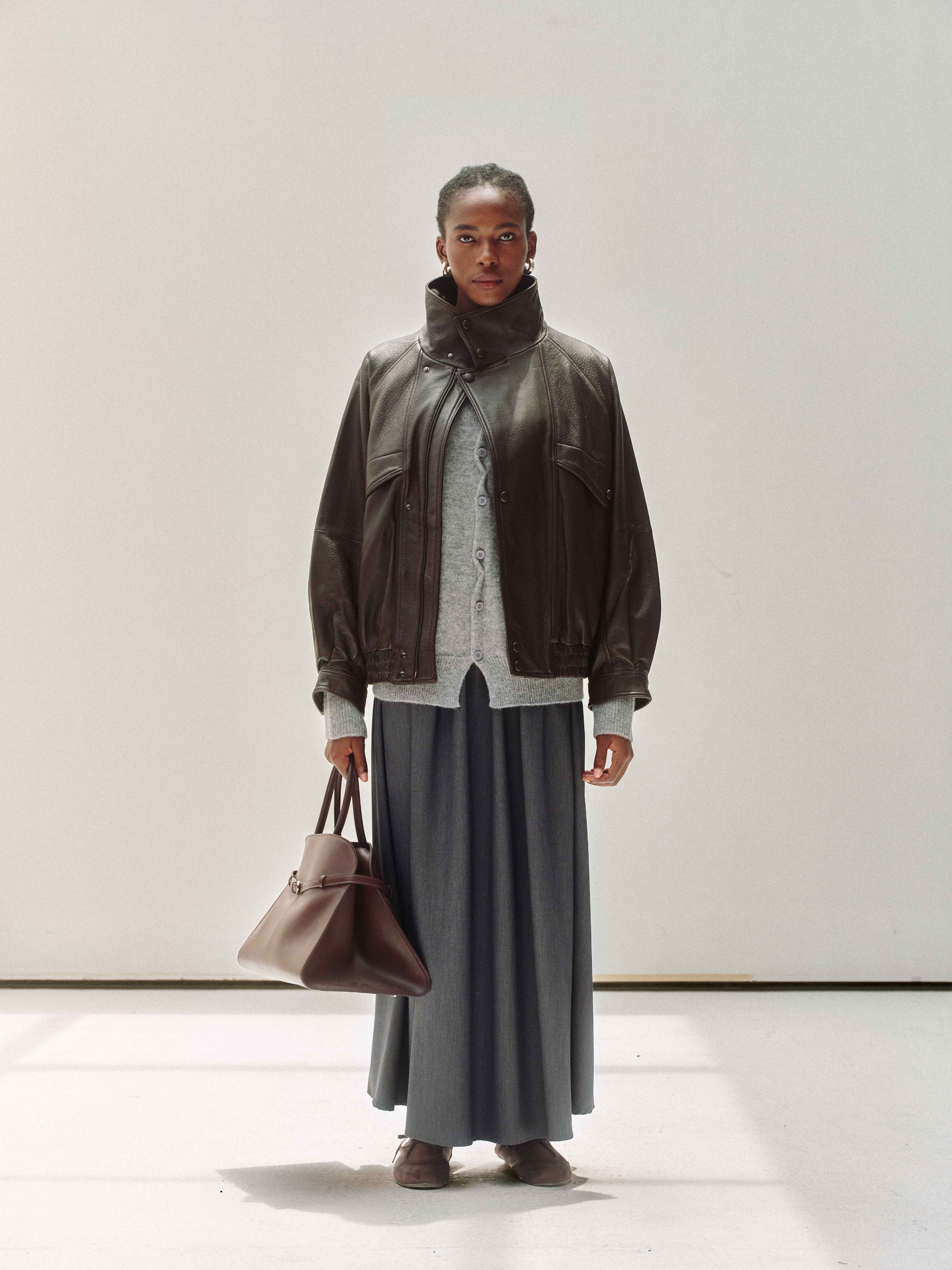 High-Neck New Zealand Leather Jacket – Pre Preworks High-Neck New Zealand Leather Jacket – Pre Preworks