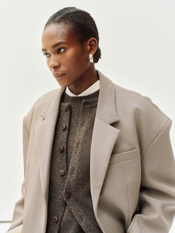 Veil Check Blazer