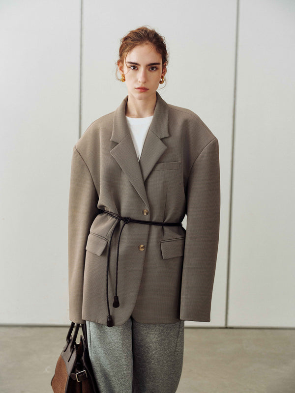 Veil Check Blazer
