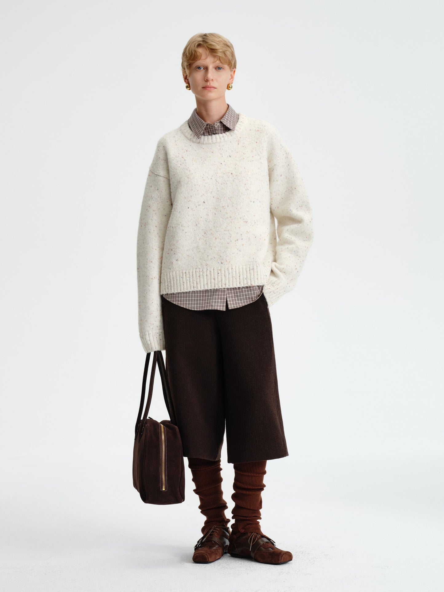 Speckled Cloud Knit Sweater