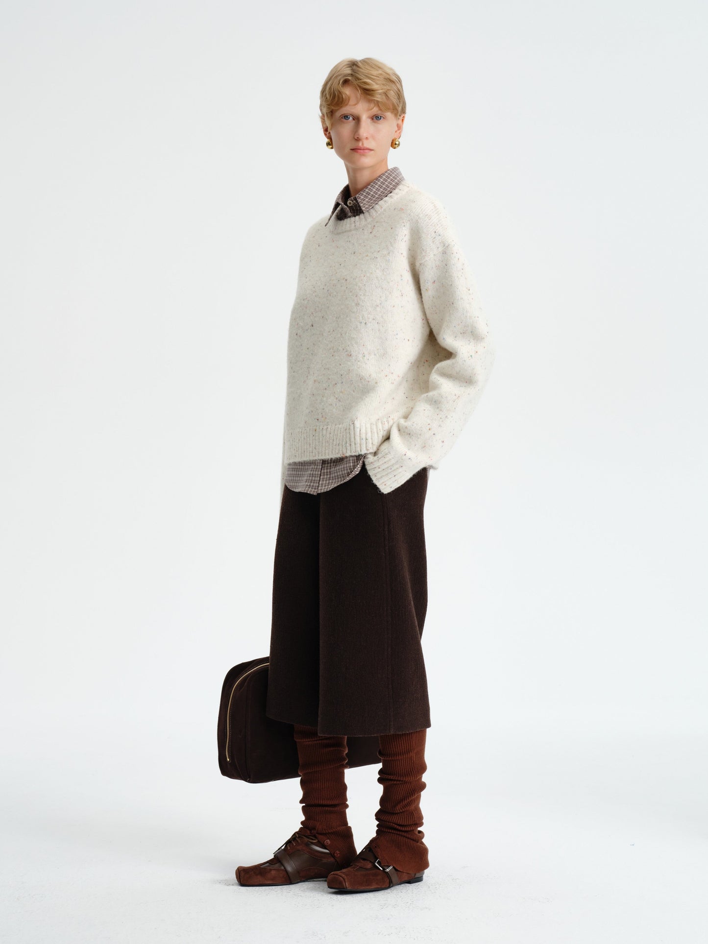 Speckled Cloud Knit Sweater