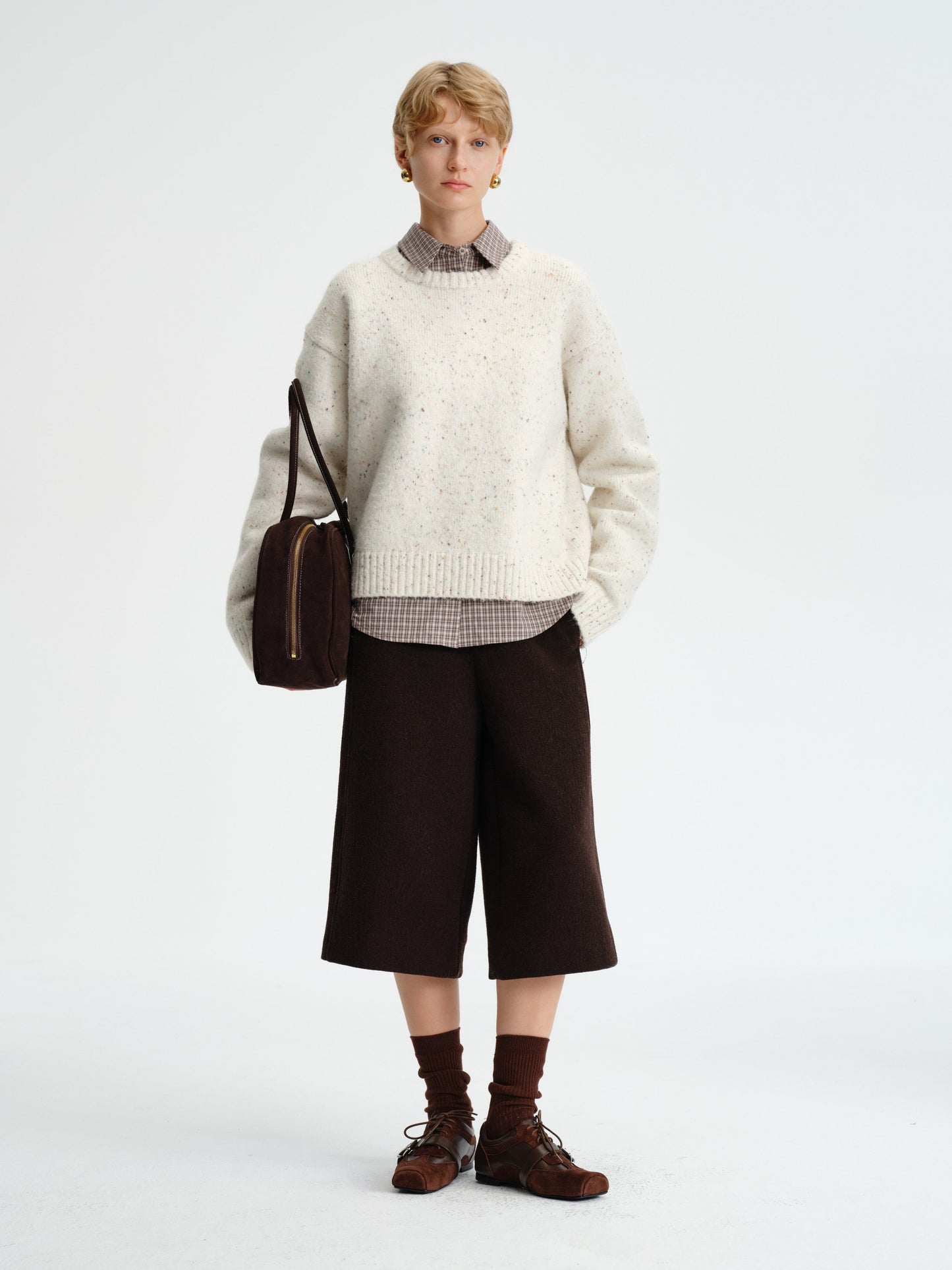 Speckled Cloud Knit Sweater