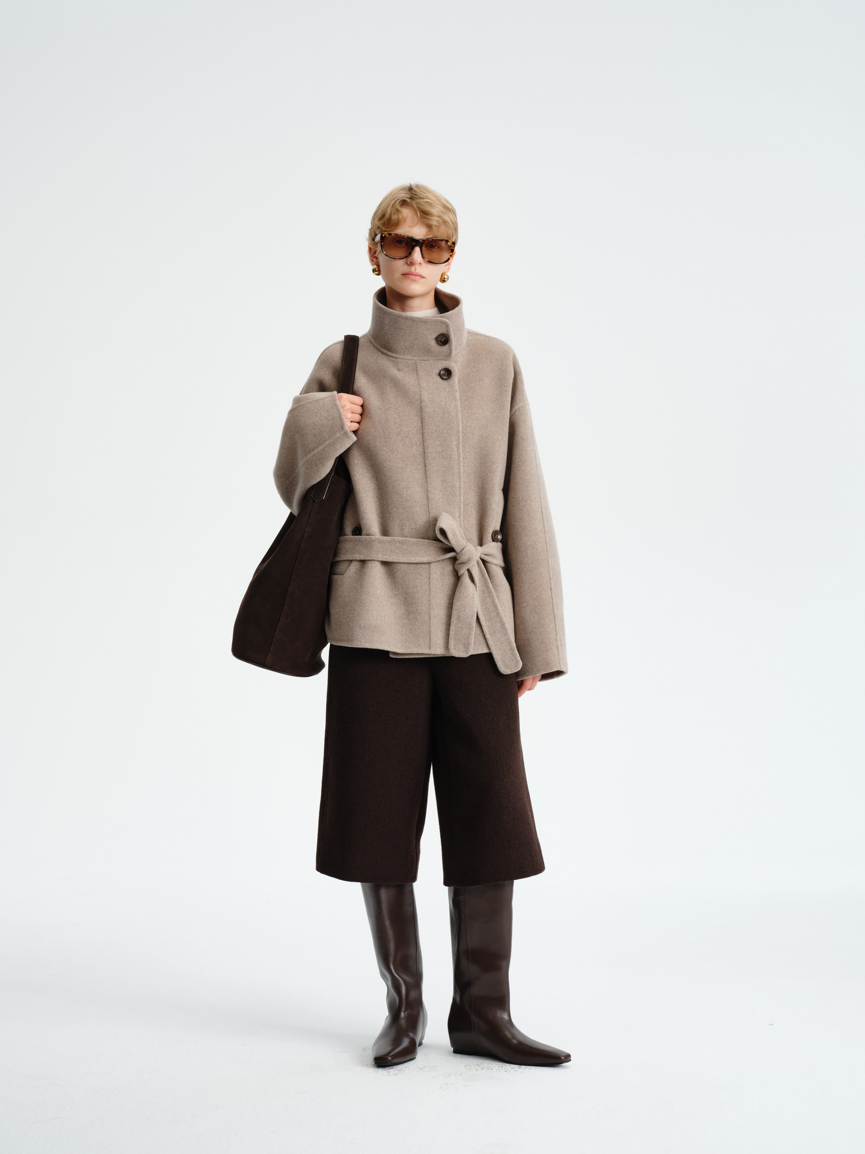 Wool–Cashmere Short Coat – Pre Preworks