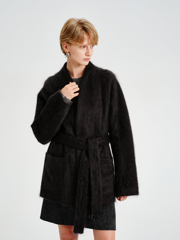 Drift Cashmere-Wool Robe Coat