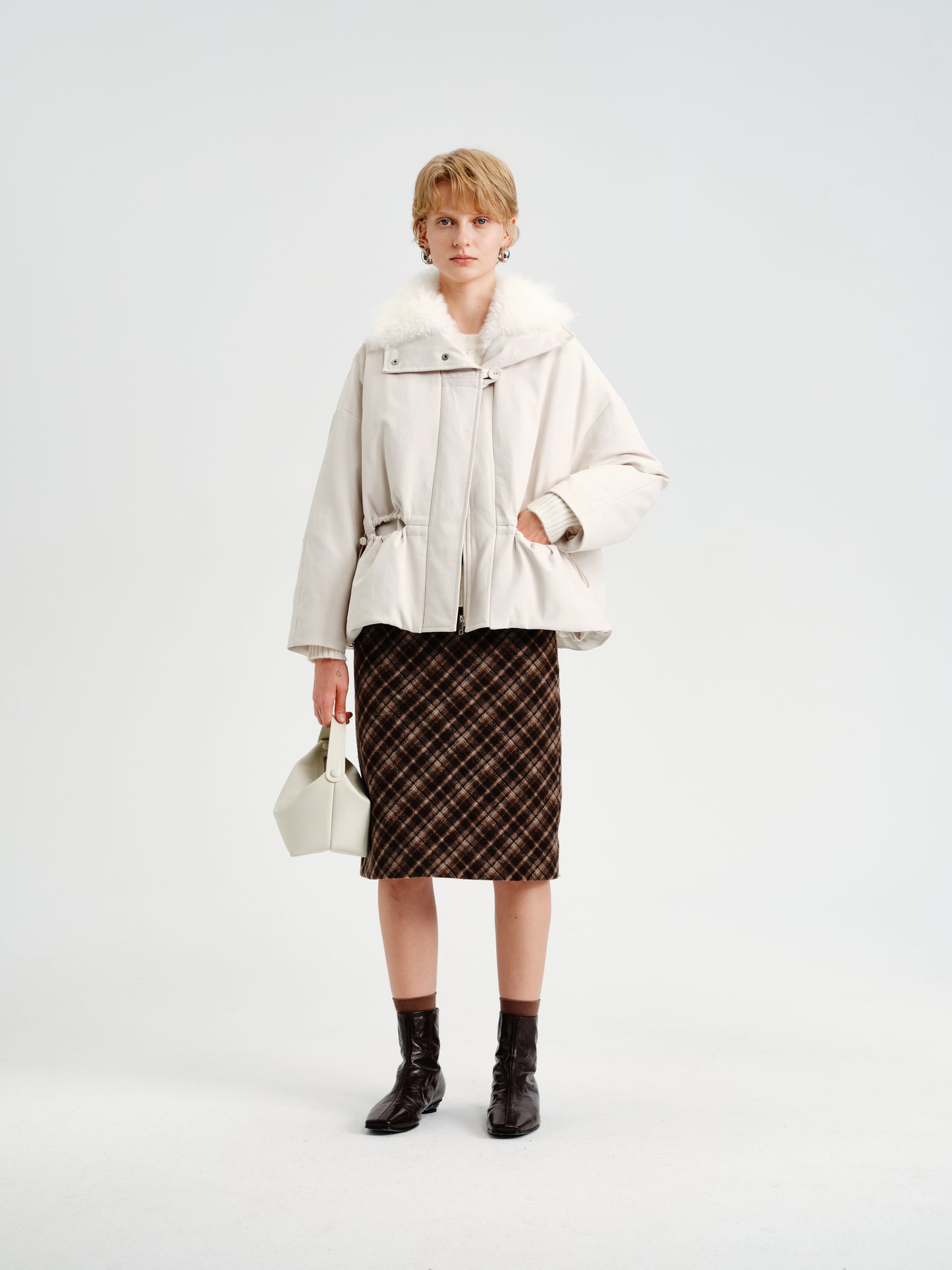 Aura Cashmere-Collar Down Parka