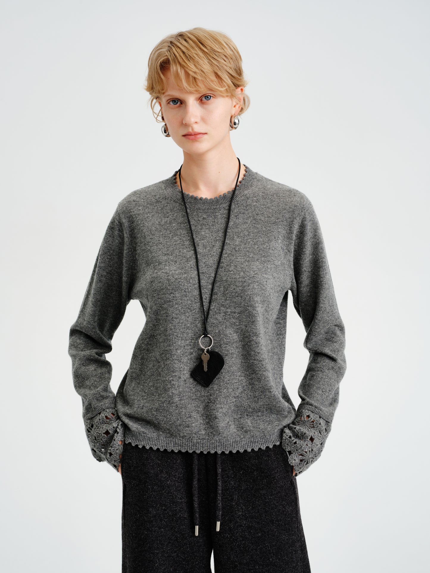 Fleur Edge Wool Crew