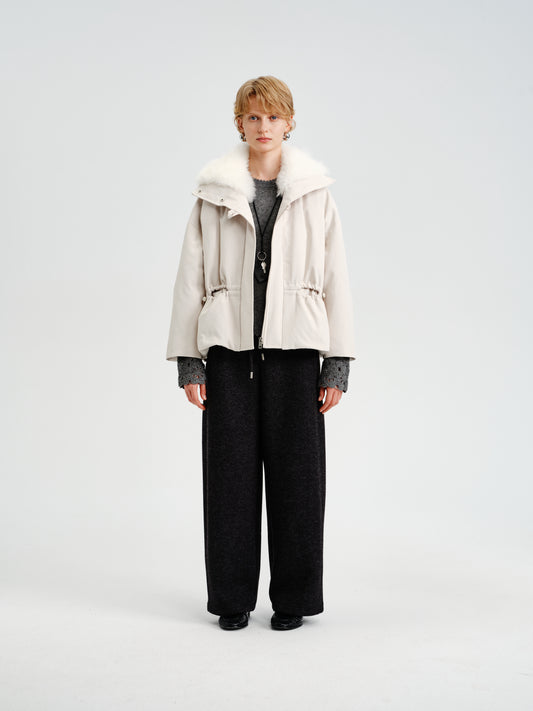 Aura Cashmere-Collar Down Parka