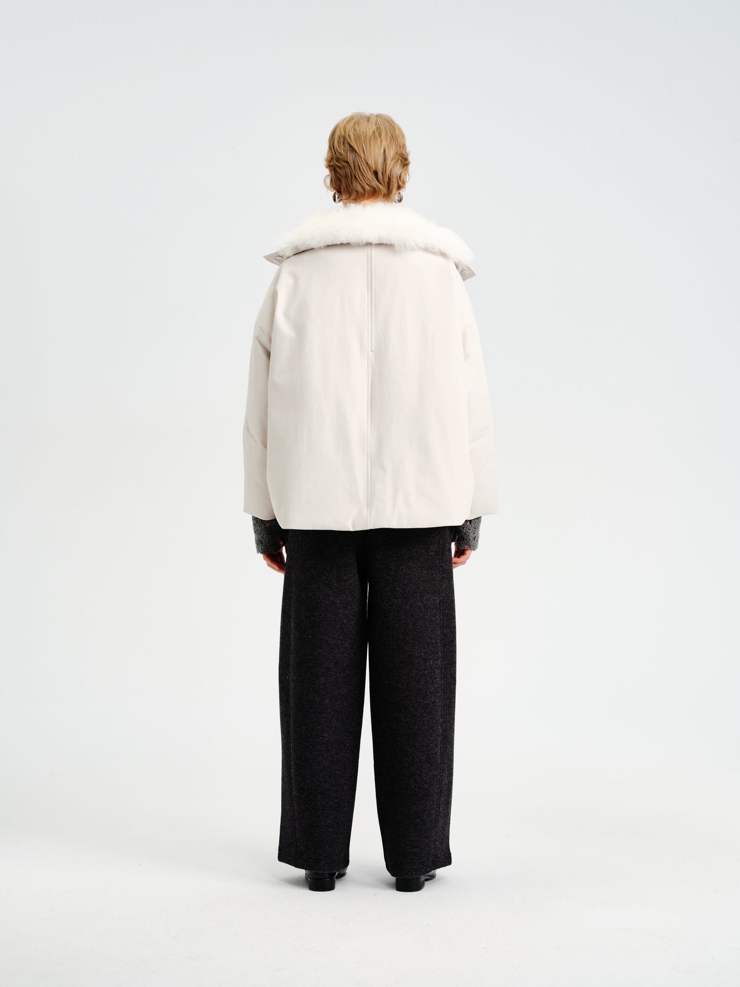 Aura Cashmere-Collar Down Parka