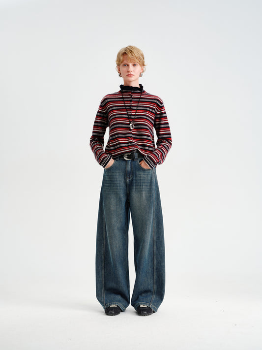 Cocoon Wide-Leg Denim