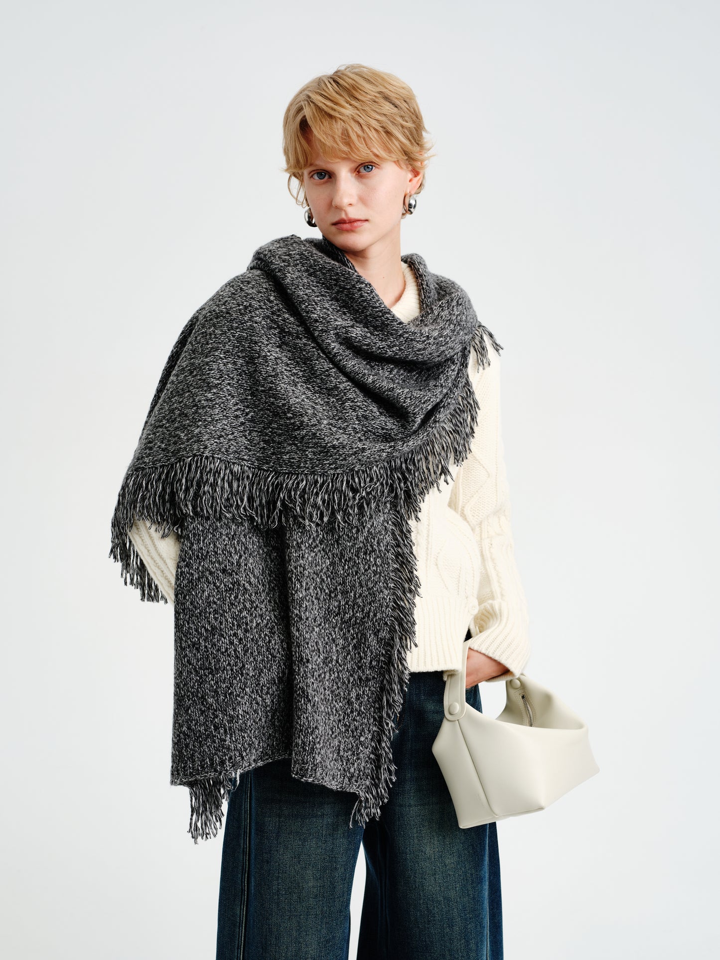 Vesper Fringed Shawl