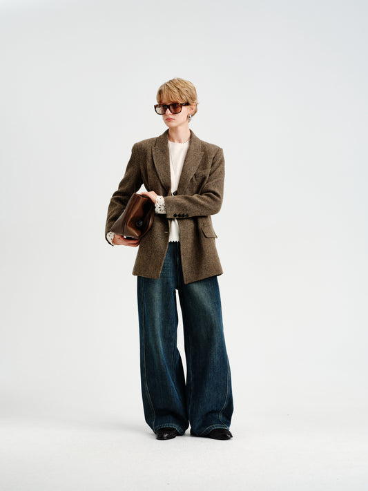 Cocoon Wide-Leg Denim