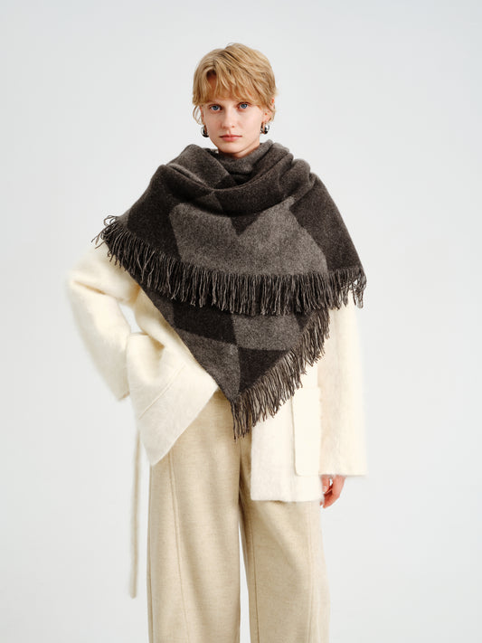 Rhombe Yak Shawl