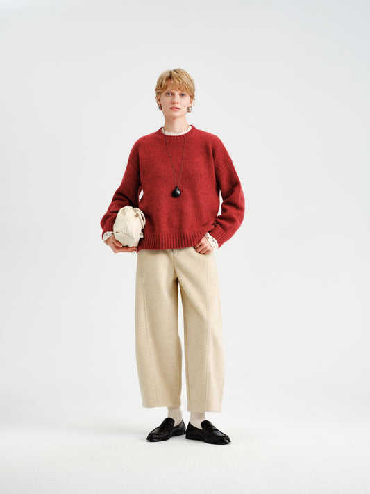 Contour Cocoon Wool-Blend Trousers