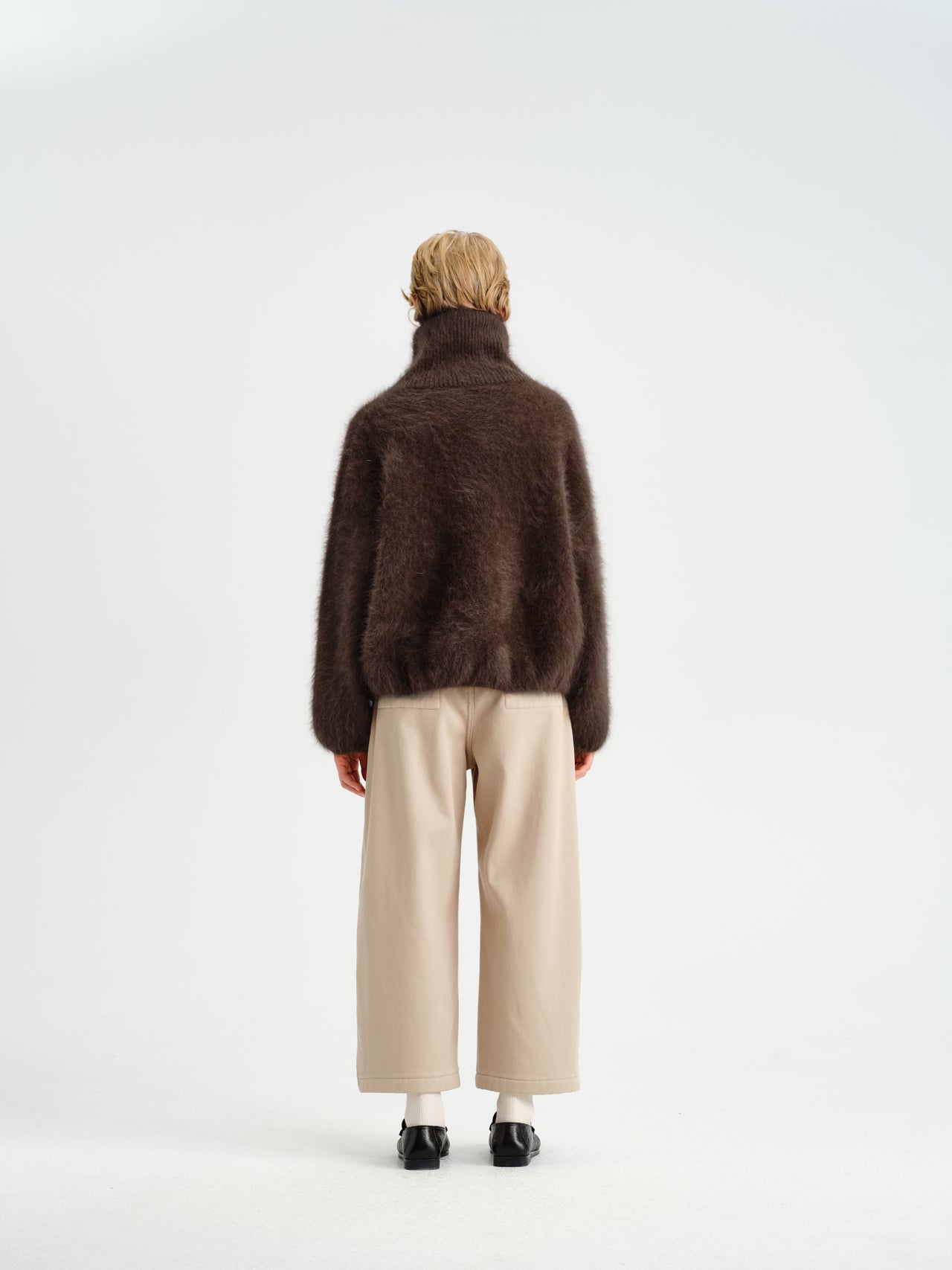 Hush Rabbit-Wool Zip Jacket