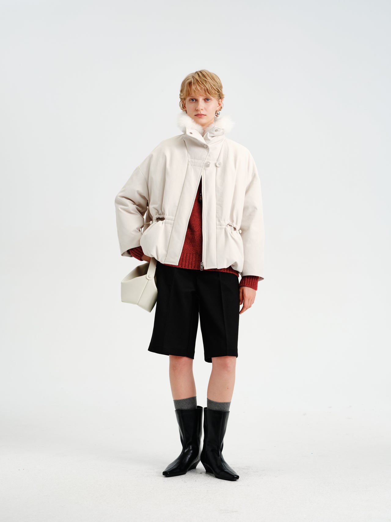 Aura Cashmere-Collar Down Parka
