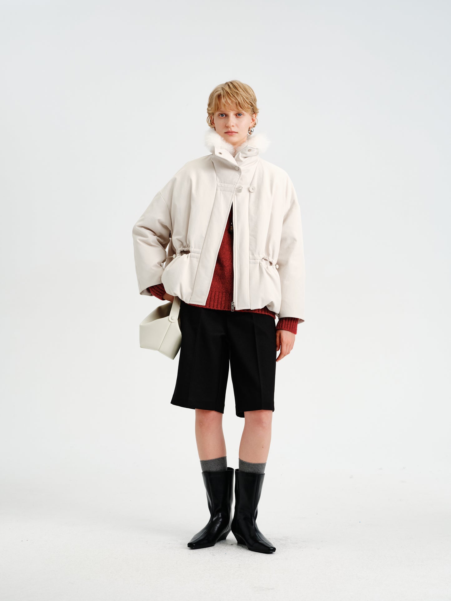 Aura Cashmere-Collar Down Parka