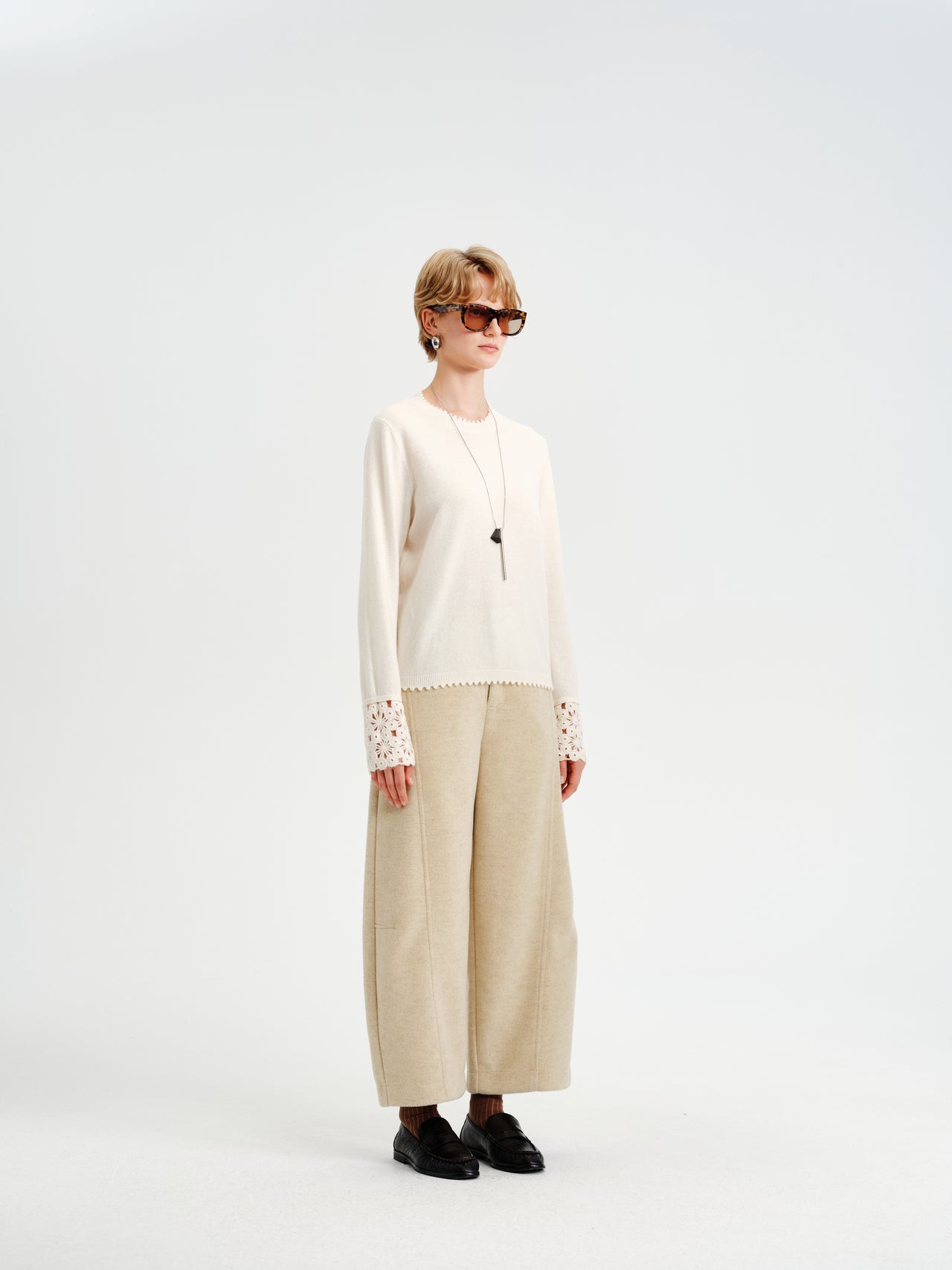 Fleur Edge Wool Crew