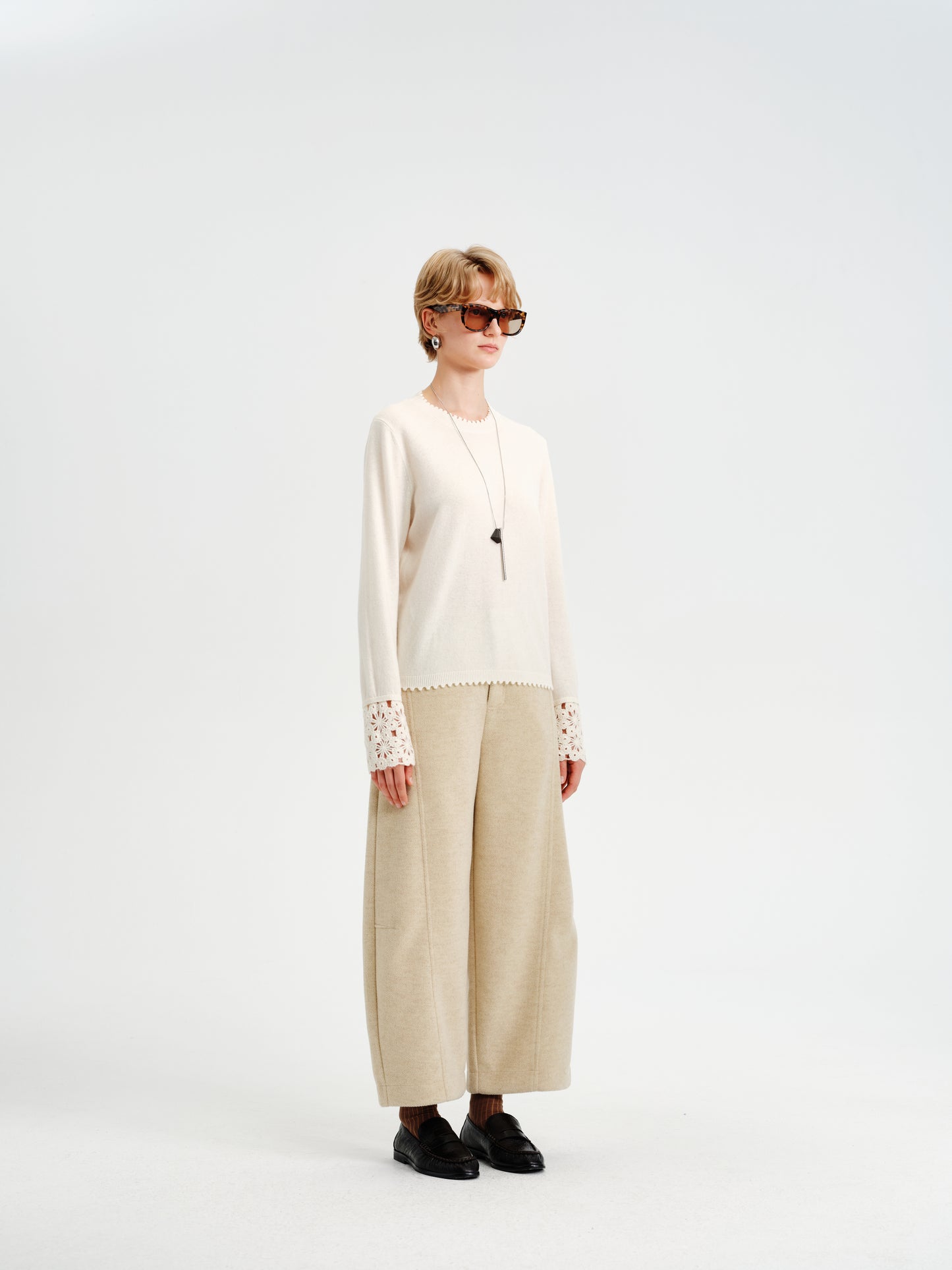 Fleur Edge Wool Crew