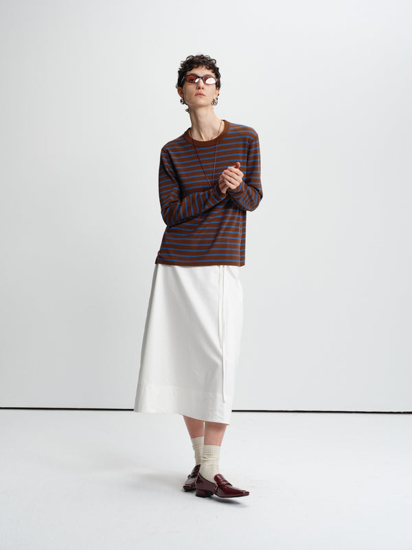 Eidos Tie‑Waist A‑Line Skirt