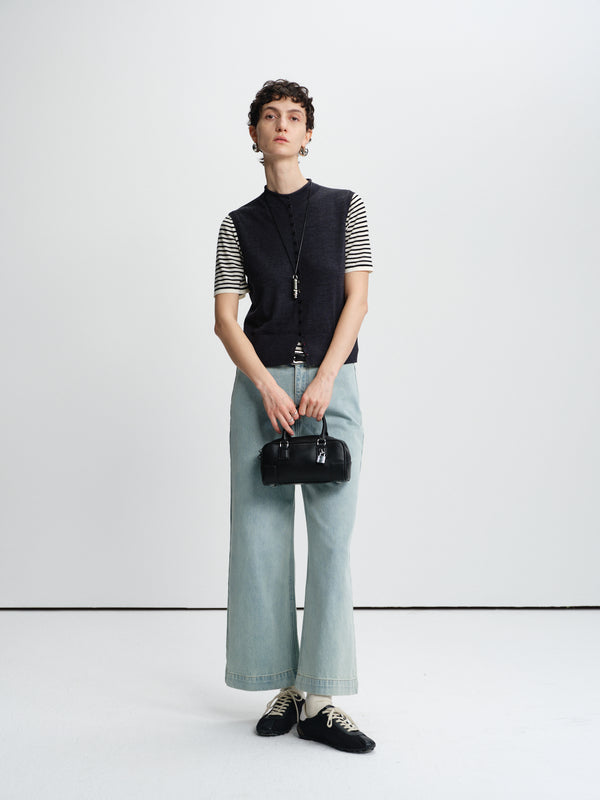 Vellum Merino Button Vest