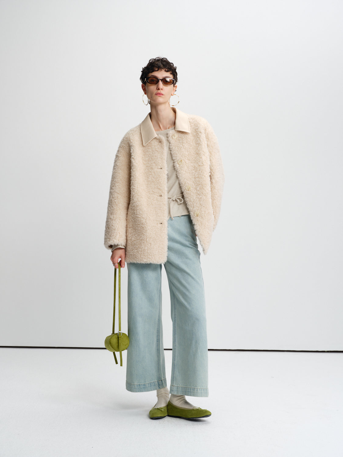Frontier Shearling-Pile Coat