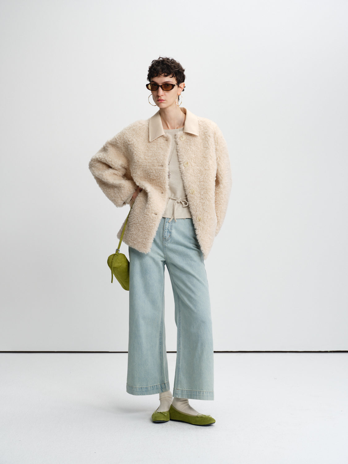 Frontier Shearling-Pile Coat