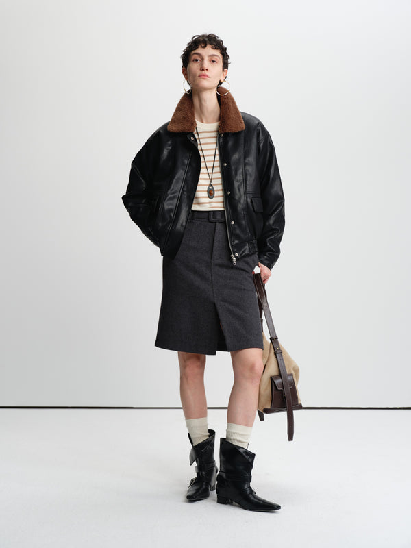 Axis PU-Leather Utility Jacket