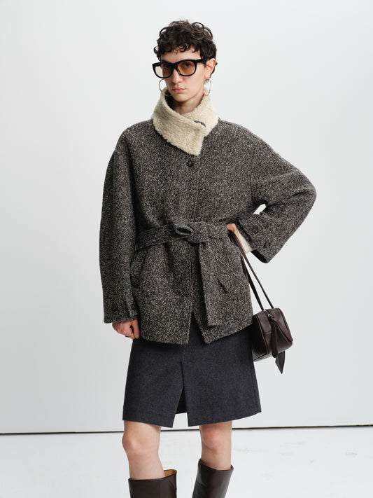 Quiet Loft Tweed Coat