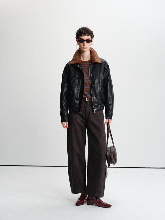 Axis PU-Leather Utility Jacket