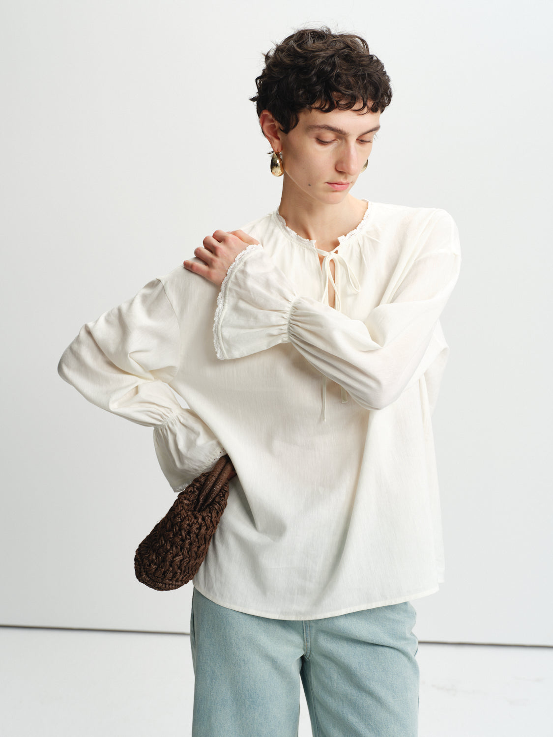 Veil Tie Blouse