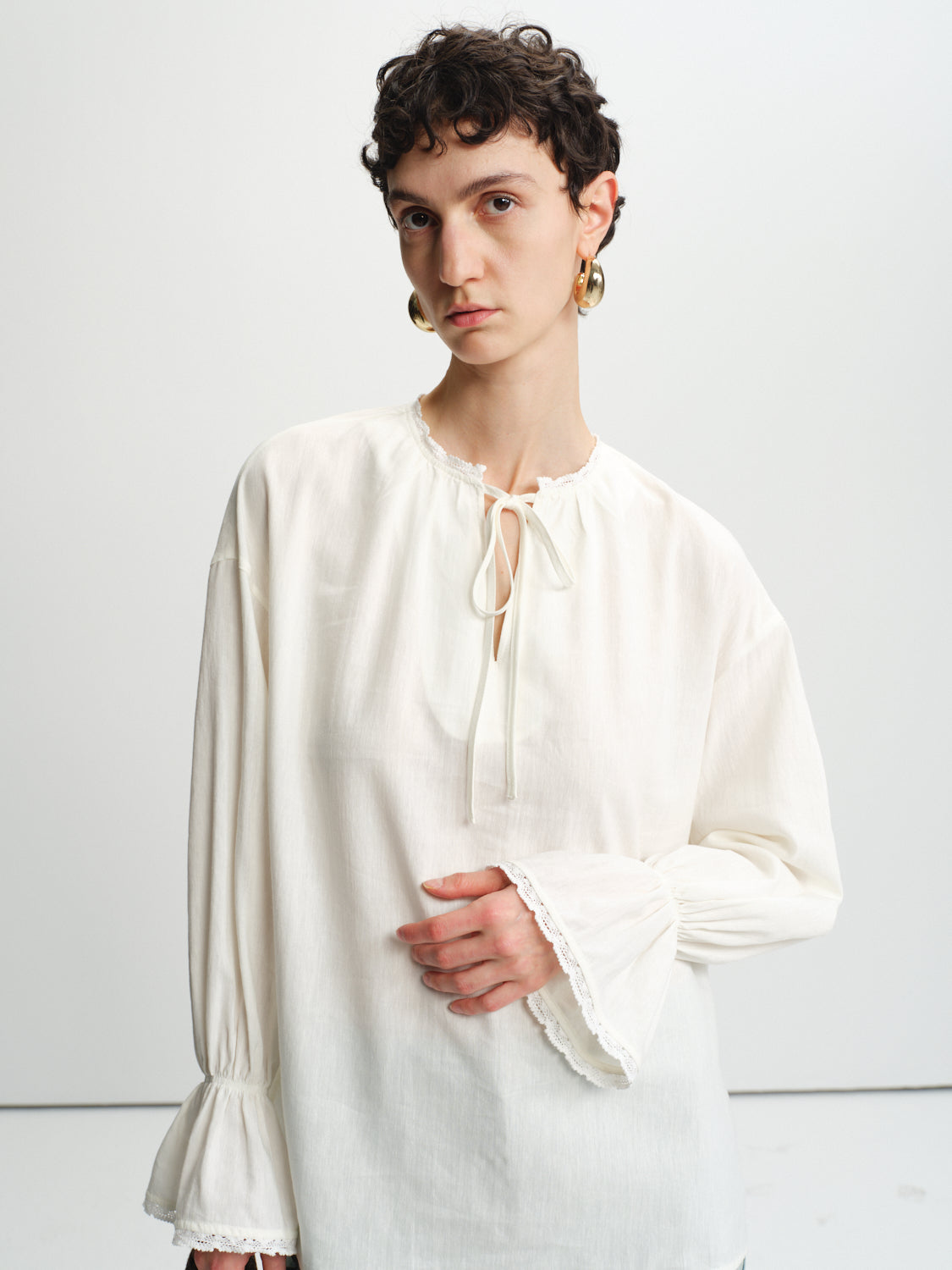 Veil Tie Blouse