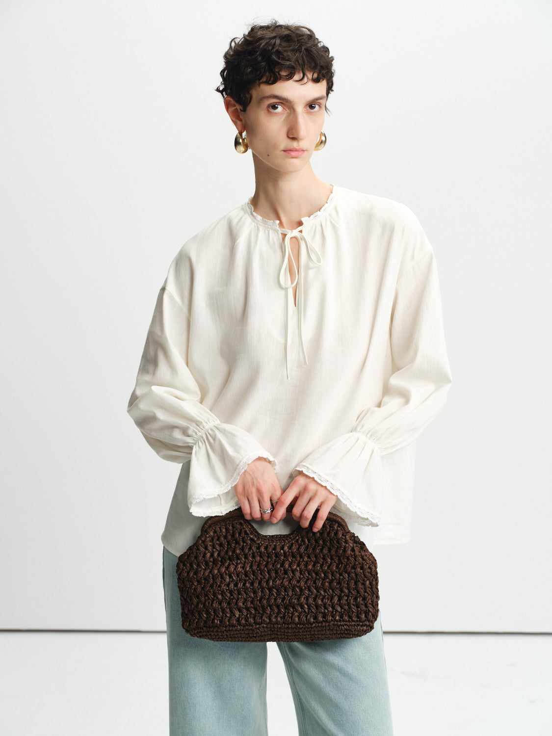 Veil Tie Blouse