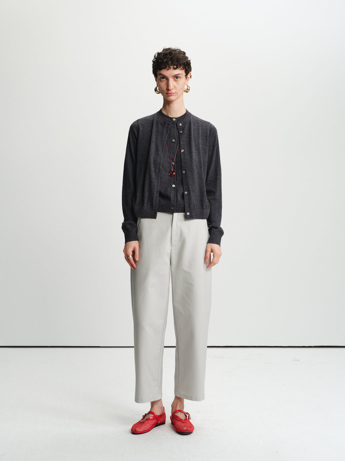 Airy Cropped Trousers