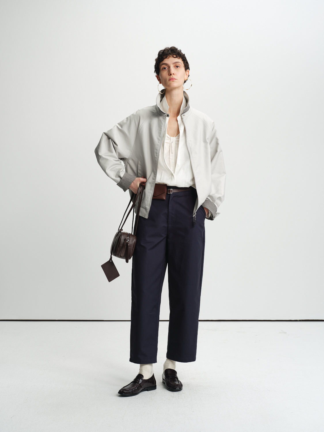 Muted Check Flight Jacket