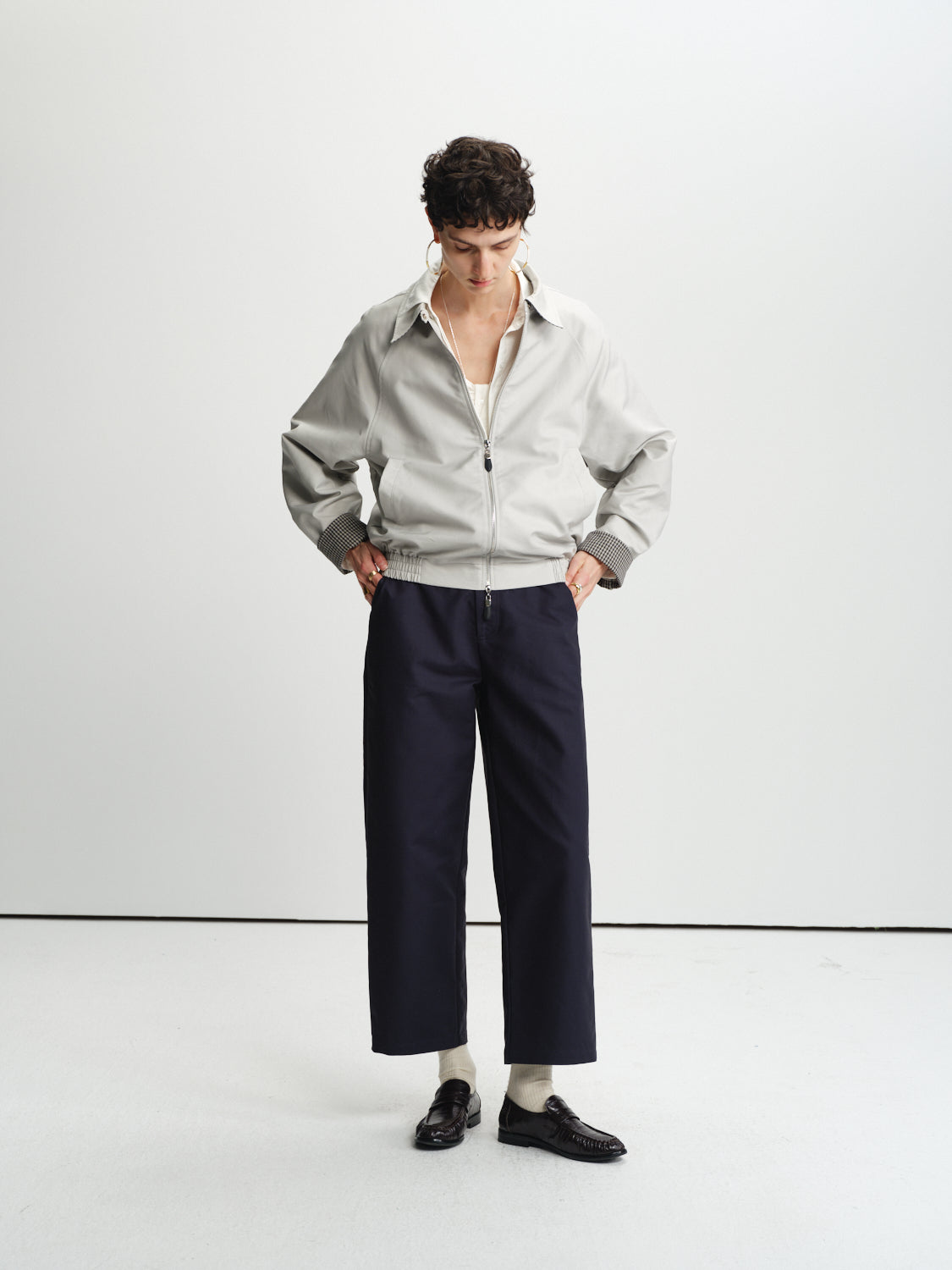 Muted Check Flight Jacket